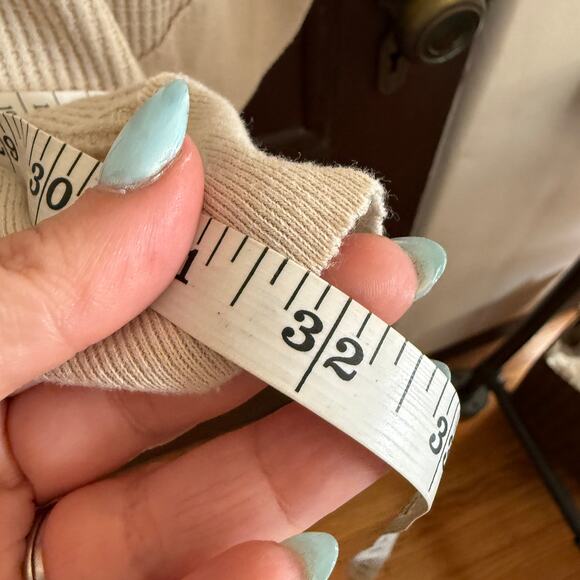 FREE PEOPLE | We The Free Cream Owen Oversized Thermal Top | Large - Picture 8 of 8